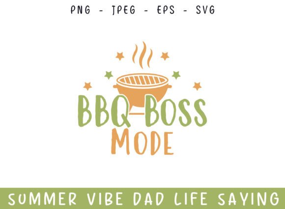 A BBQ Boss SVG Graphic for Crafts & Seasonal Branding