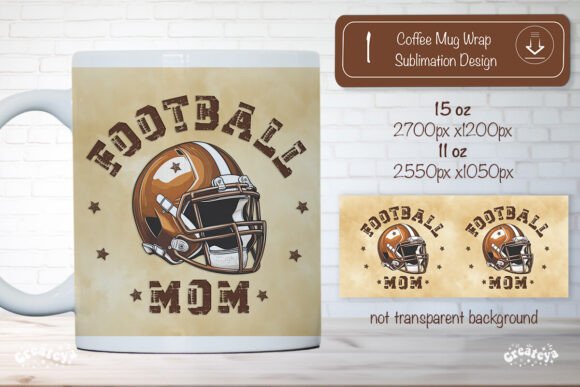 A Designer's Review of the Football Mom Mug Wrap Design