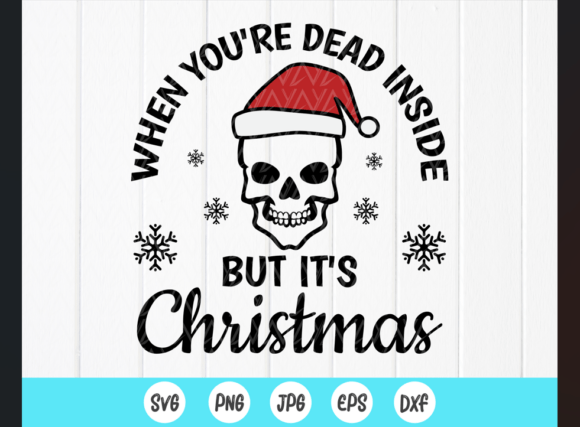 A Designer's Take on a Dead Inside Christmas Embroidery