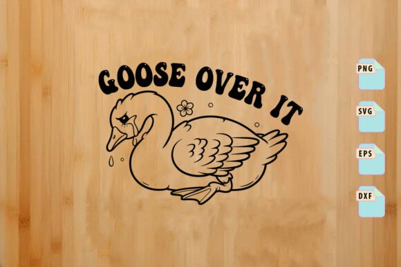 A Goose Design for Crafts and Business Graphics