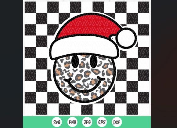 A Leopard Santa Graphics Asset for Bold Holiday Crafts