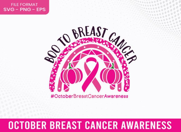 A Review of the Boo to Breast Cancer Awareness SVG Graphics for Crafts