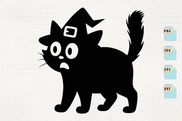 A Witch Cat SVG for Crafters and Graphic Designers
