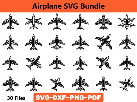 Airplane SVG Bundle: A Graphic Asset for Craft & Product Creators
