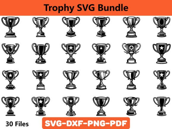 Crafting Elegance: A Trophy SVG Bundle for Graphics and Projects