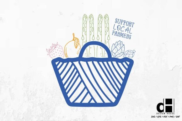 Farmers Market Support Local Graphics for Crafts & Content