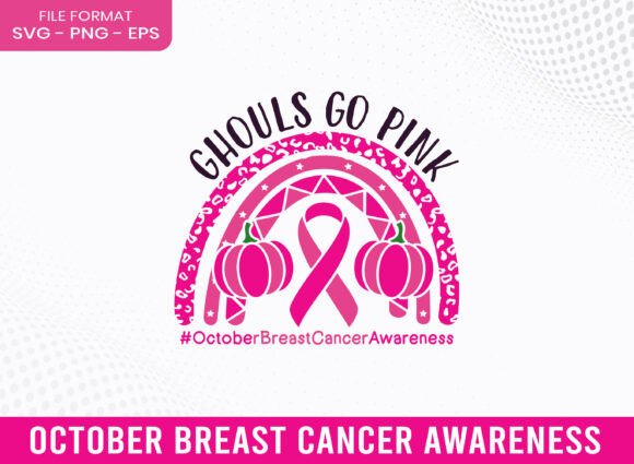 Ghouls Pink Breast Cancer Awareness SVG for Crafters