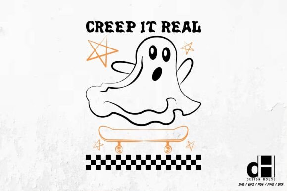 Halloween Graphics for Crafts: Creep It Real Funny SVG PNG