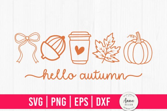 Hello Autumn SVG PNG: A Seasonally Perfect Graphic Design Asset
