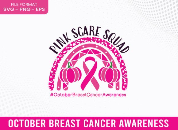 Pink Scare SVG: A Graphic Design Asset for Breast Cancer Awareness Content